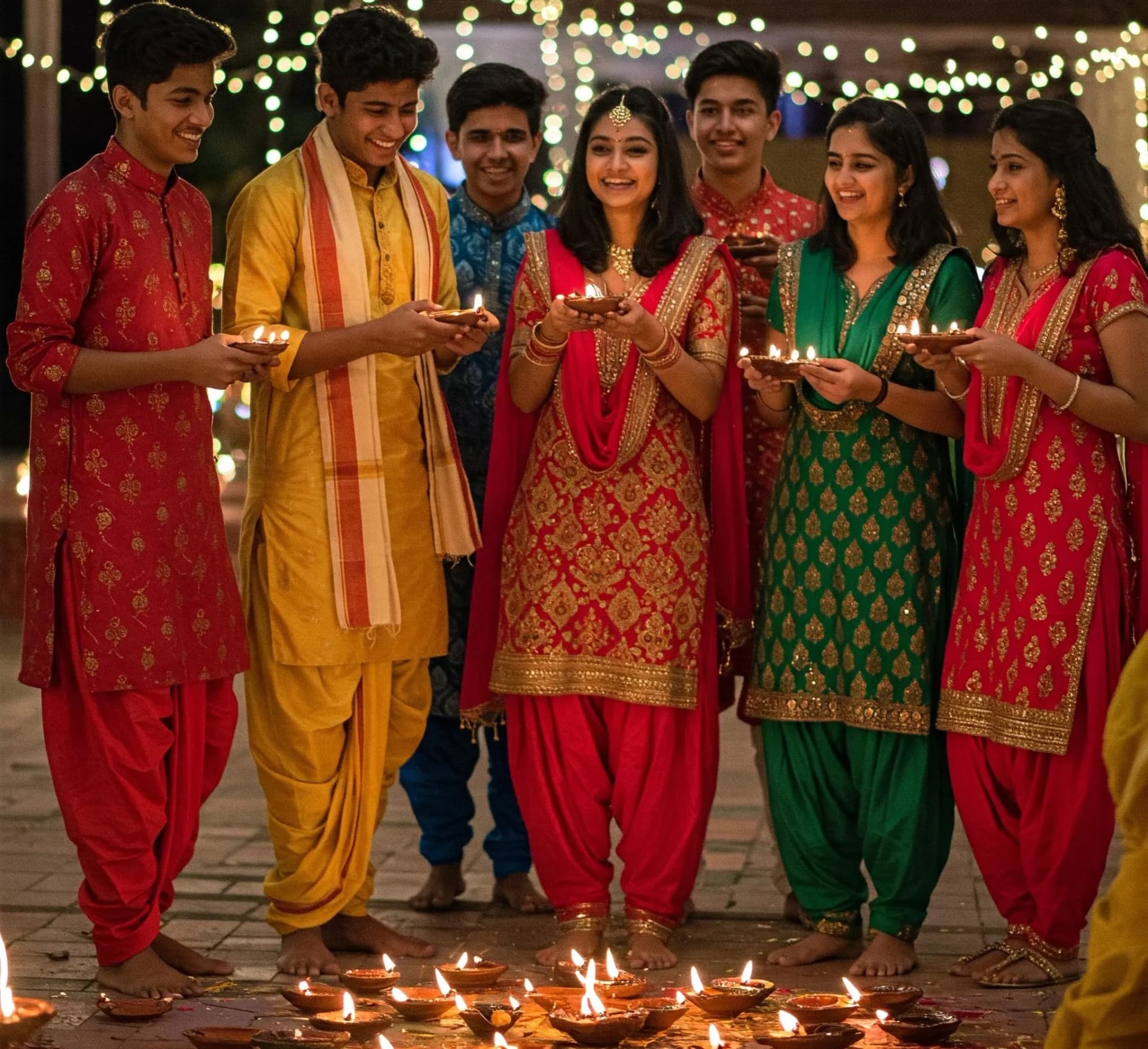 Traditional Diwali fashion in a budget for teens